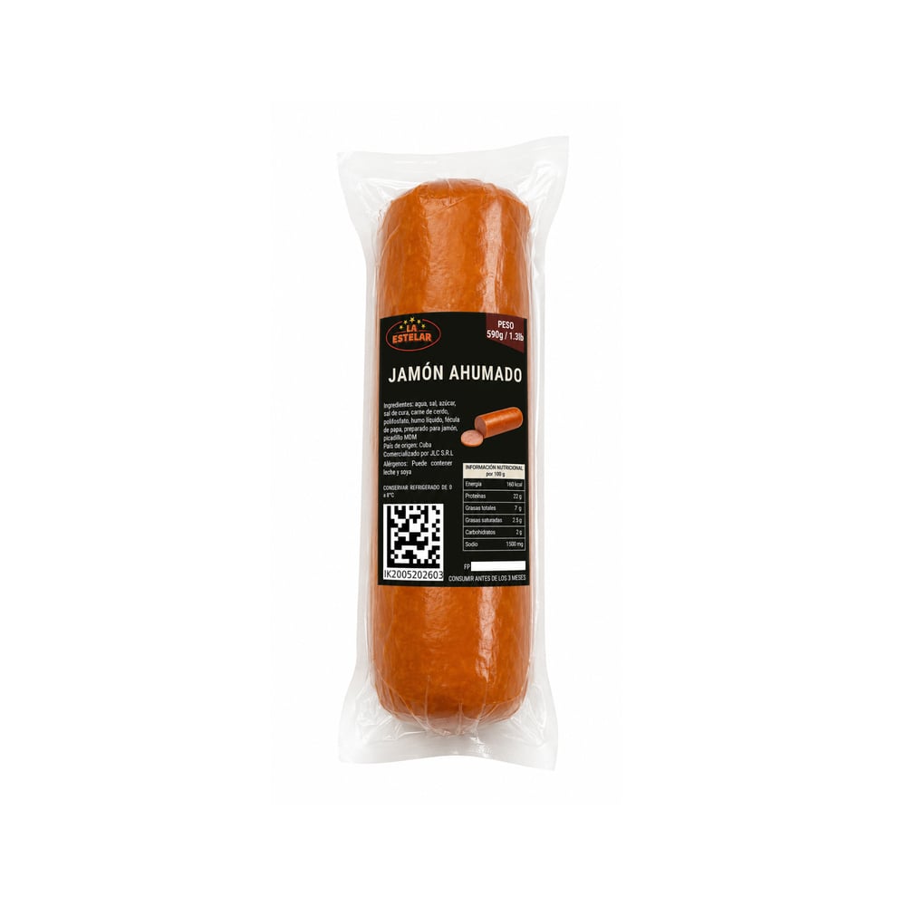 Jamón ahumado La Estelar (590 g / 1.3 lb) - Imagen 1