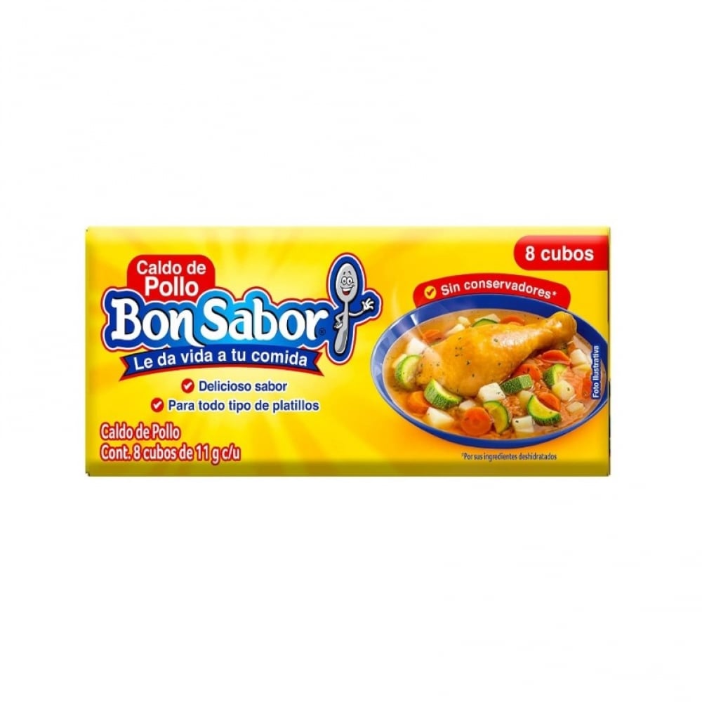 Caldo de pollo Bon Sabor (88 g / 3.10 oz) - Imagen 1
