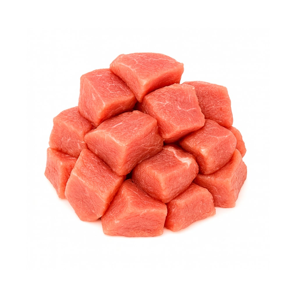Carne de cerdo troceda PDL LMC (1 kg / 2.2 lb) - Imagen 1