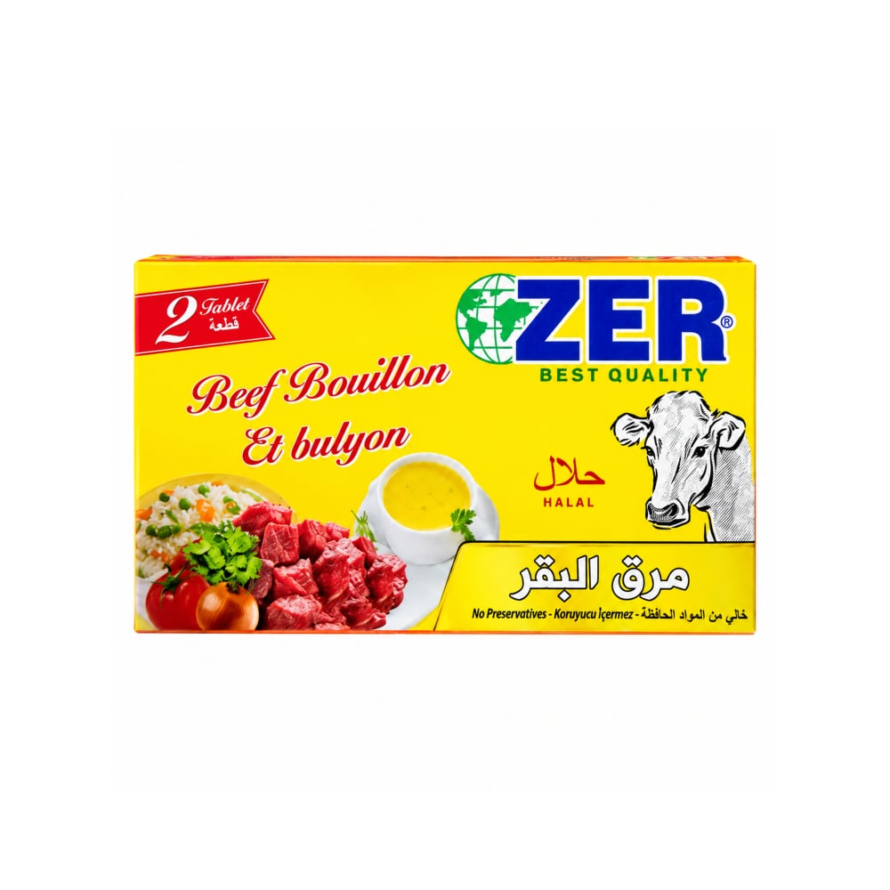 Caldo de res Zer (2 x 10 g) - Imagen 1