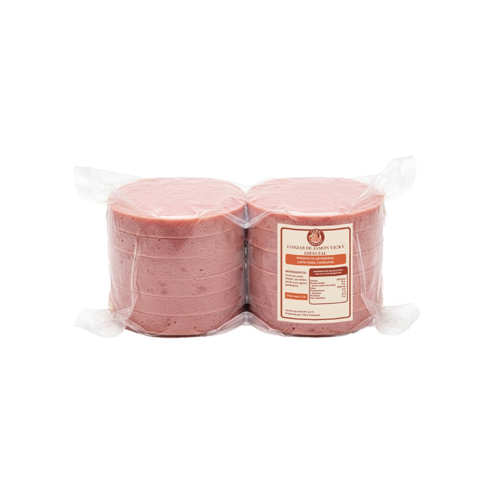 Lonjas de jamón vicky especial Cuba Embutidos (907 g / 2 lb) - Imagen 1