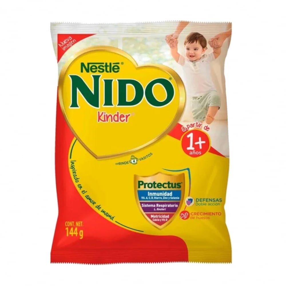 Alimento fortificado a base de leche para niños de 1 a 3 años Nestlé Nido (144 g / 5.07 oz) - Imagen 1