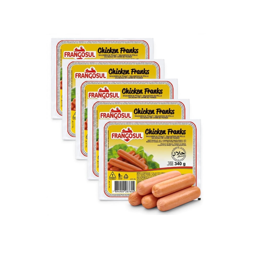 Salchicha de pollo Frangosul ( 5 x 340 g / 12 oz) - Imagen 1