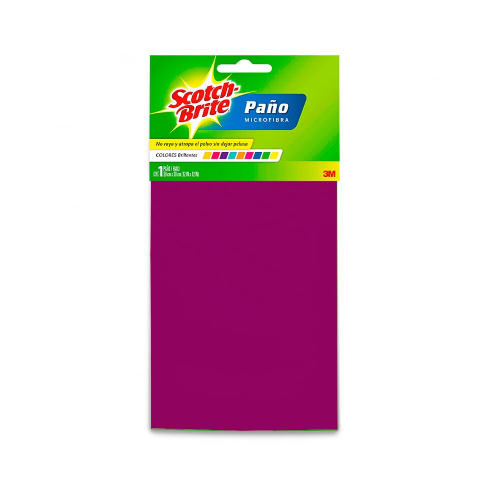 Paño de microfibra color morado para limpieza Scotch-Brite - Imagen 1