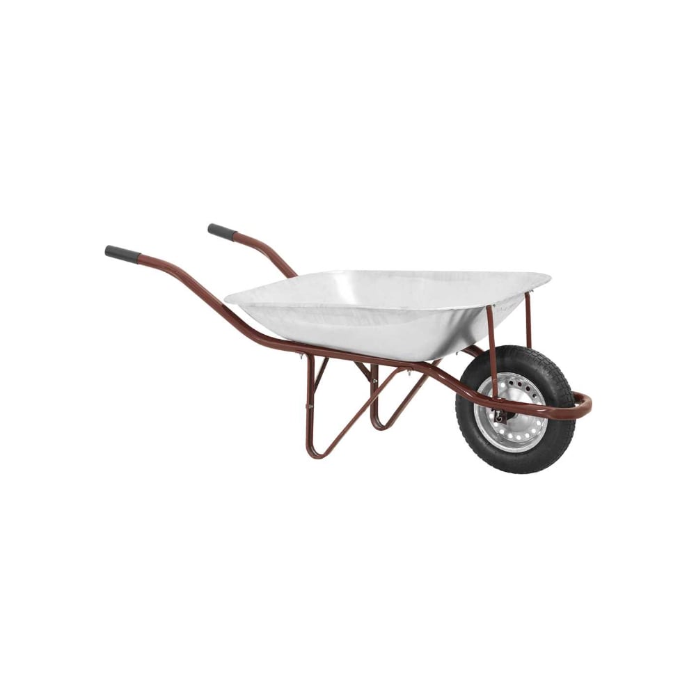 Carretilla galvanizada gris de carga cubo recto Vonder - Imagen 1