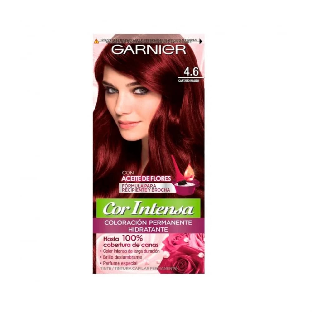 Tinte No.4.6 castaño rojizo Cor Intensa Garnier (45 g / 1.59 oz) - Imagen 1