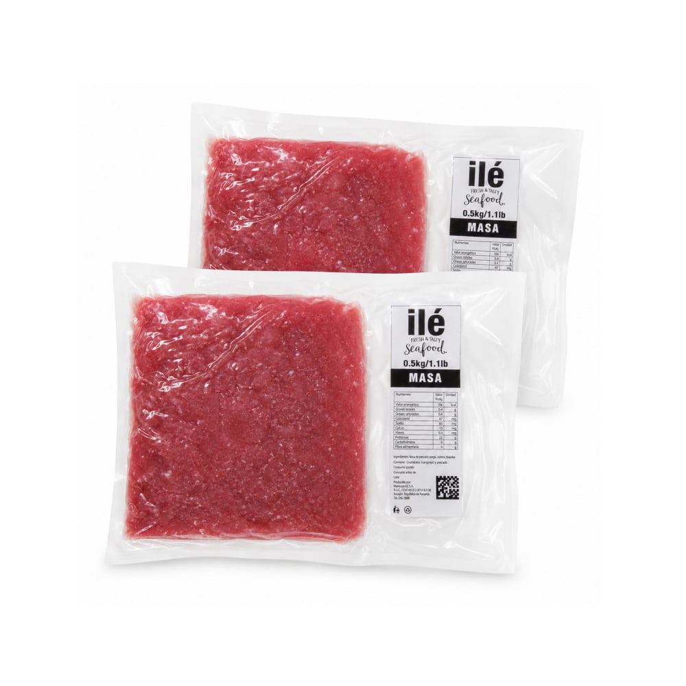 Masa de pescados pargo, cubera y biajaiba Ilé (2 x 500 g / 1.1 lb) - Imagen 1