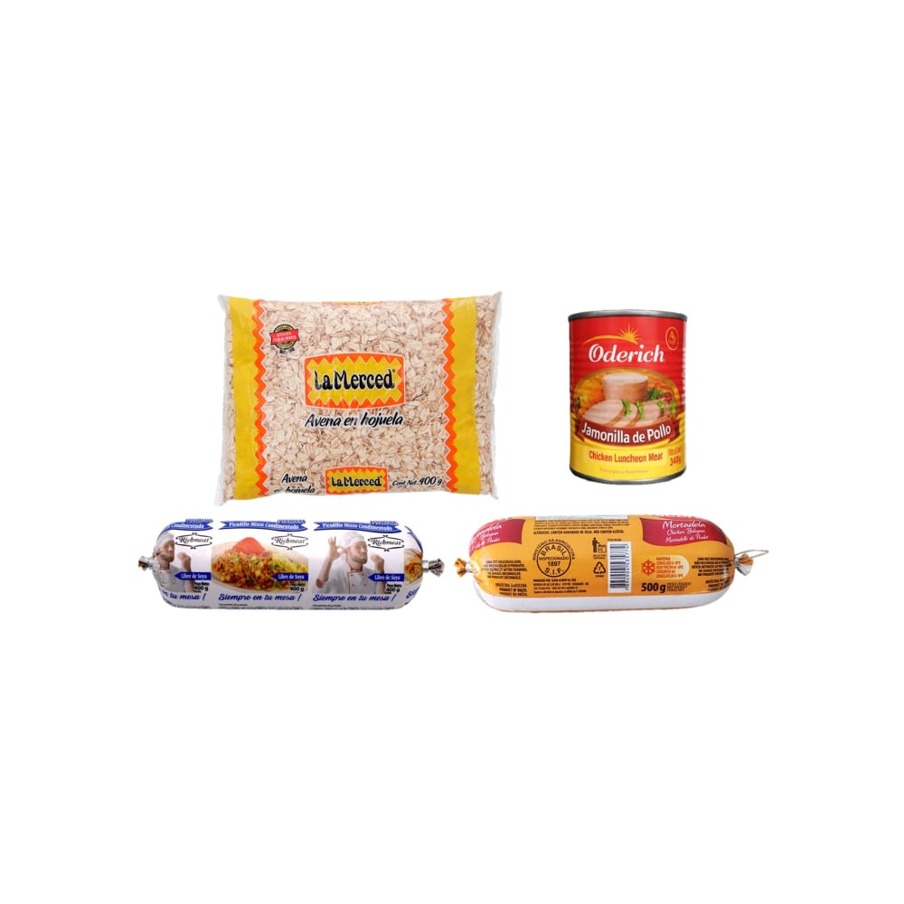 Combo mixto (avena, picadillo, mortadella y jamonilla) - Imagen 1