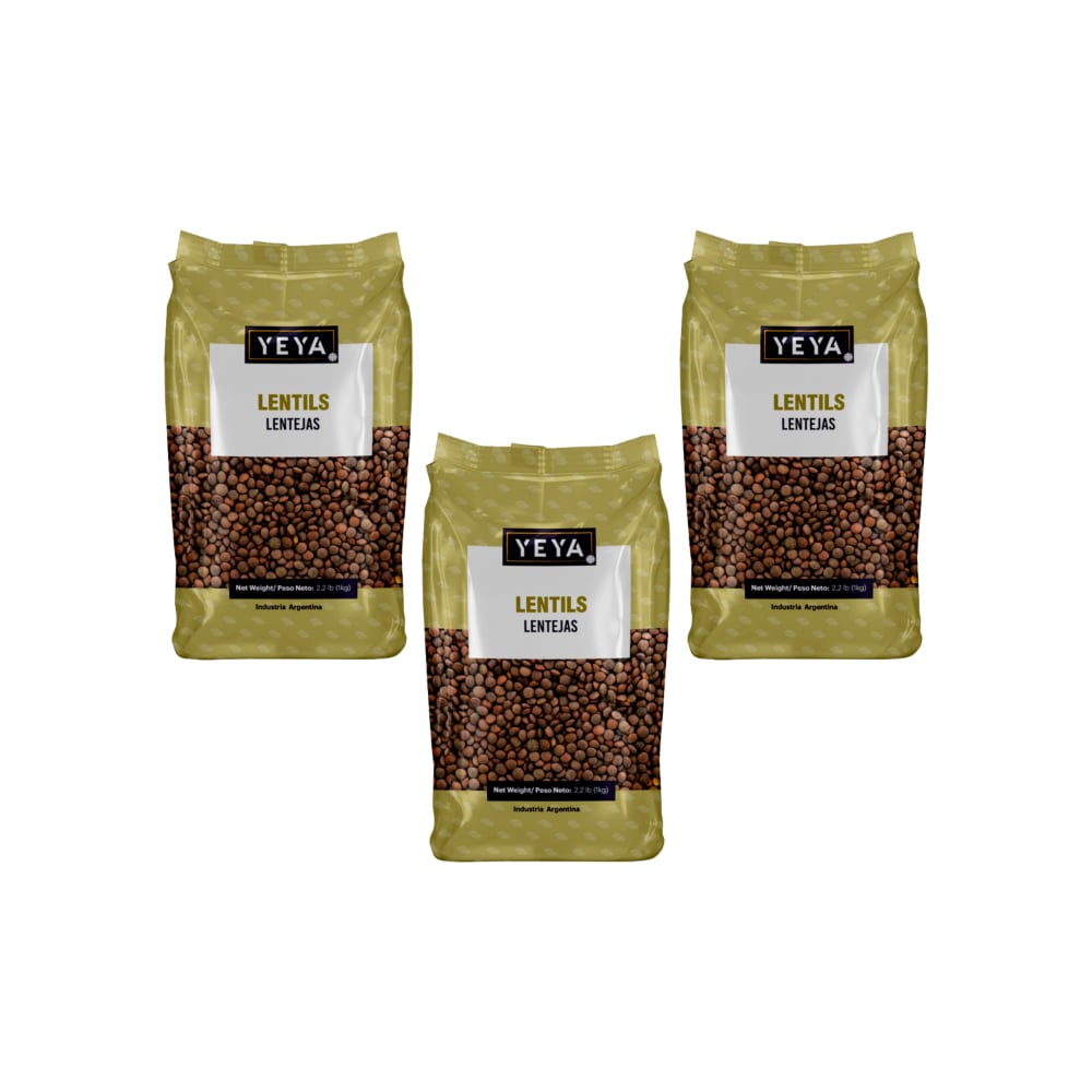 Lentejas Yeya (3 x 1 kg / 2.2 lb) - Imagen 1