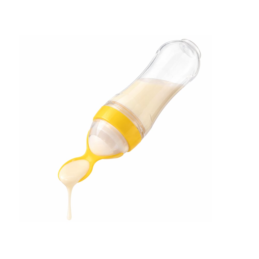 Biberón dosificador para alimentación de bebés – amarillo Baby Luna - Imagen 1