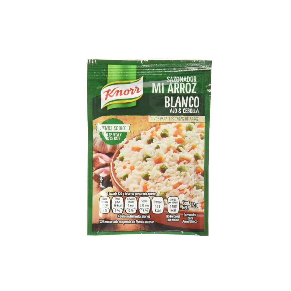 Sazonador para arroz blanco Knorr (12 g / 0.42 oz) - Imagen 1