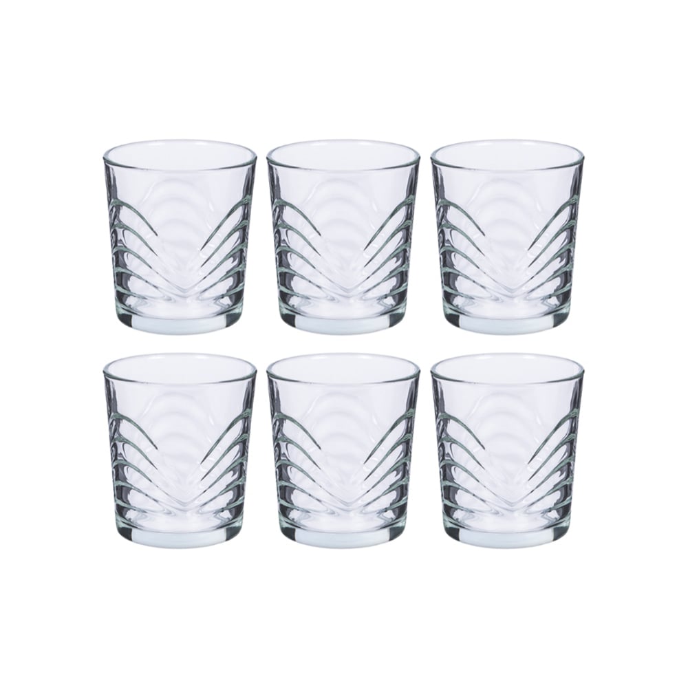 Juego de 6 vasos cristal agua Ibiza 260 ml Alessandro - Imagen 1