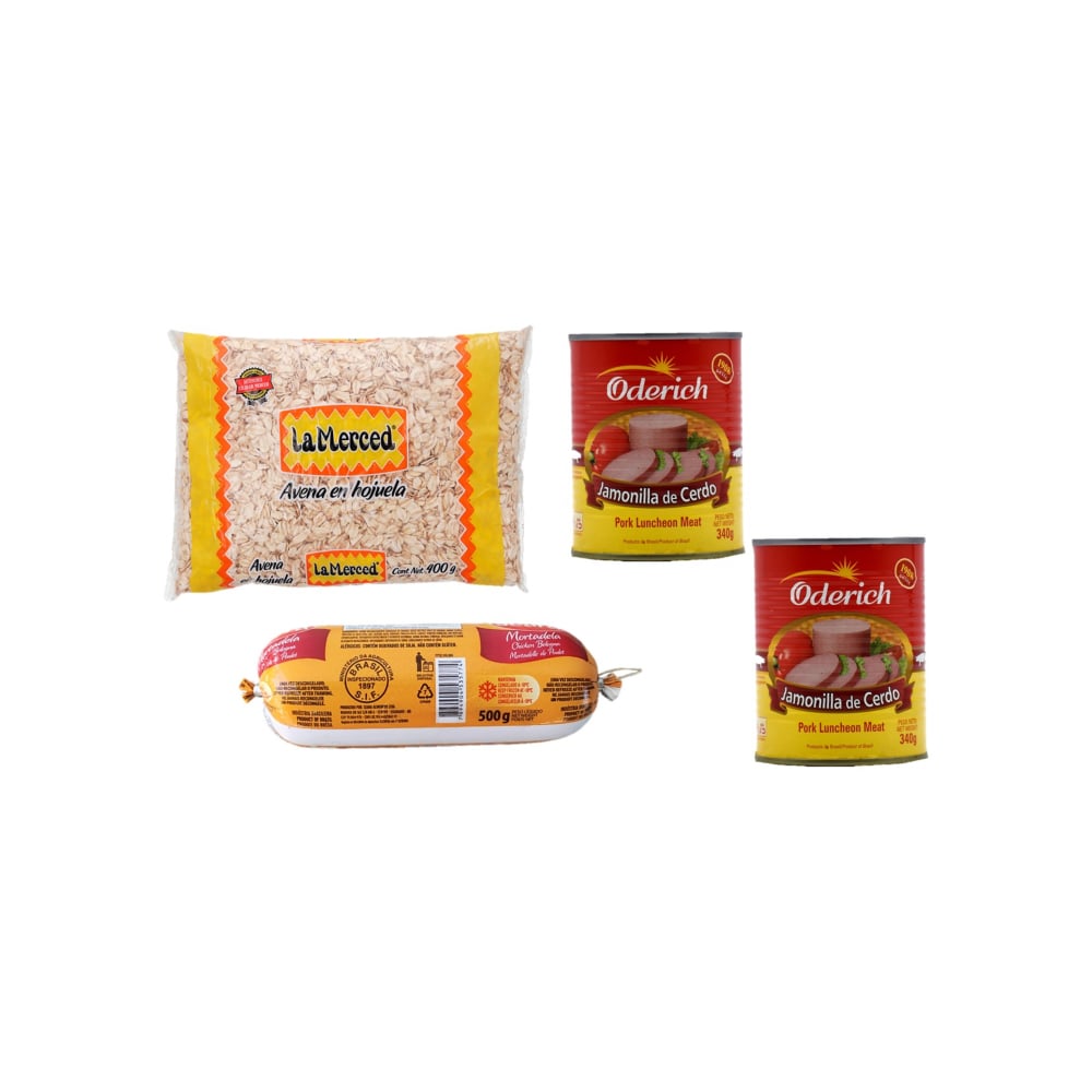 Combo mixto (avena, mortadella y jamonilla) - Imagen 1