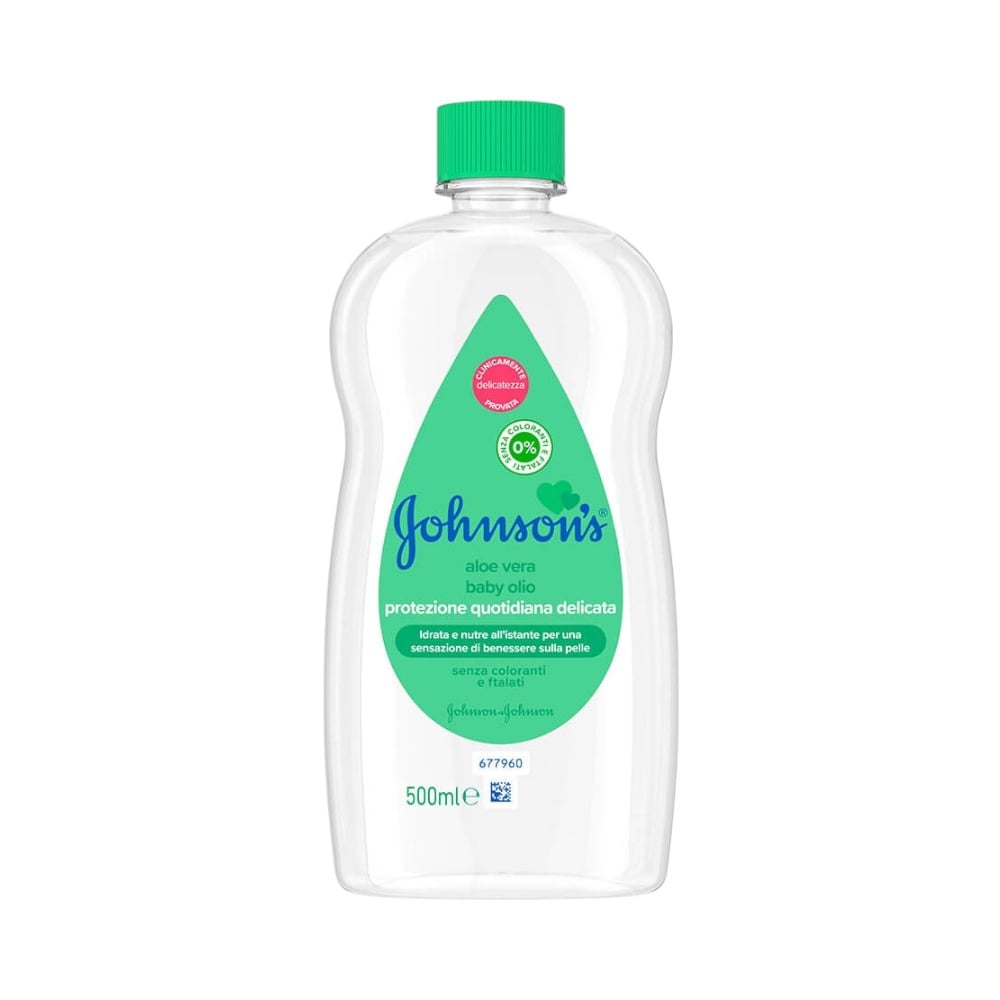 Aceite para bebés con aloe vera y vitamina E Johnson's (500 ml) - Imagen 1