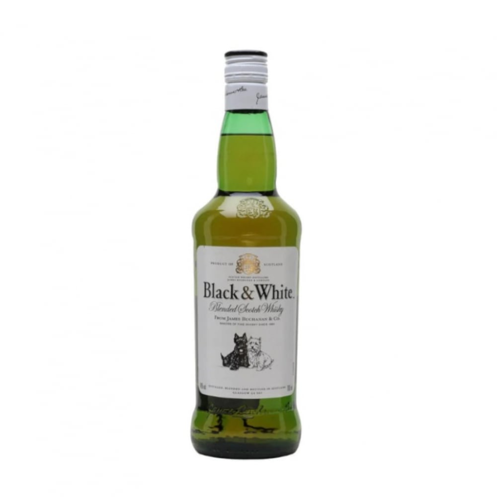 Whisky Black & White (750 ml) - Imagen 1