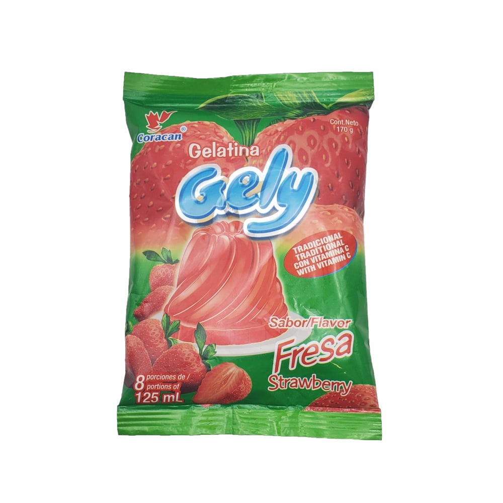 Gelatina sabor fresa Gely (170 g / 6 oz) - Imagen 1