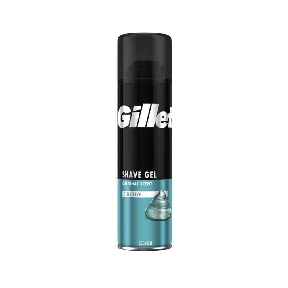 Gel de afeitar para piel sensible con fragancia original Gillette (200 ml) - Imagen 1