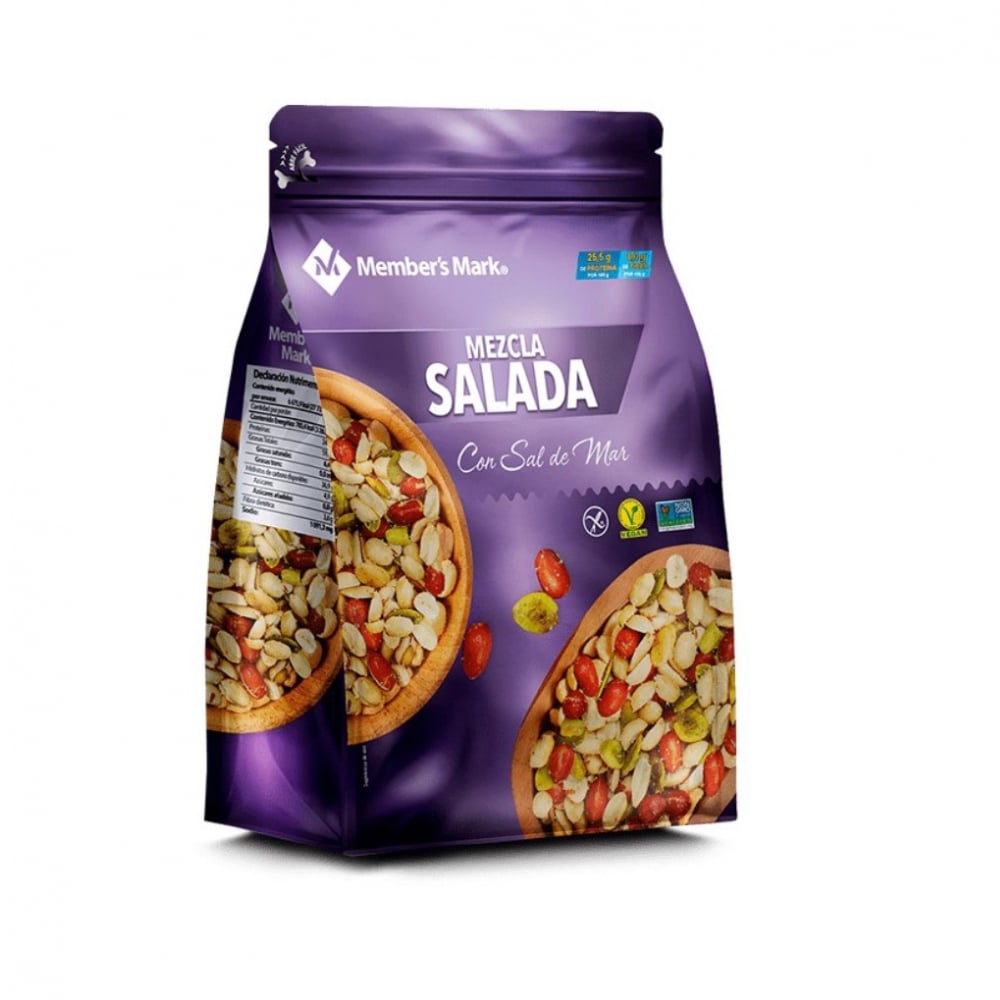 Mezcla salada de maní con sal del mar Member's Mark (850 g / 1.87 lb) - Imagen 1