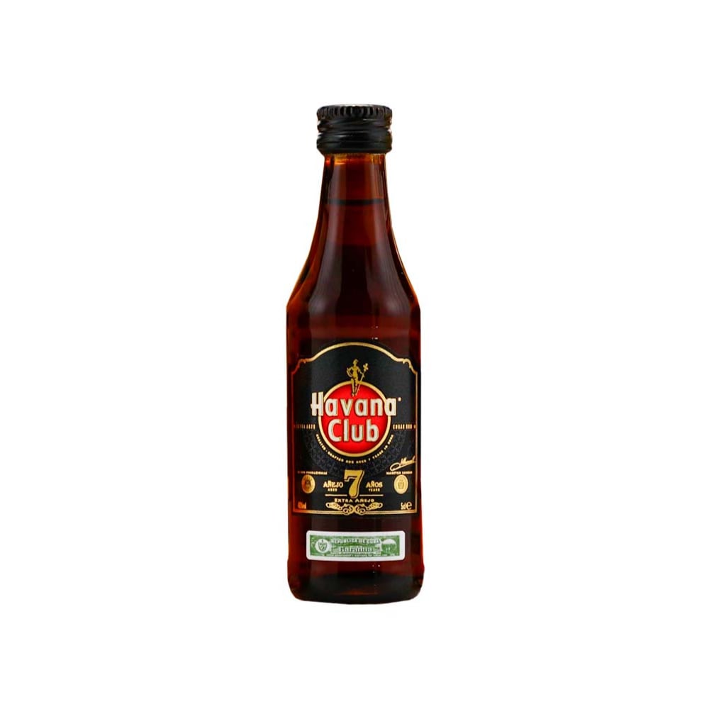 Ron añejo 7 años miniatura 40 % vol Havana Club (50 ml) - Imagen 1