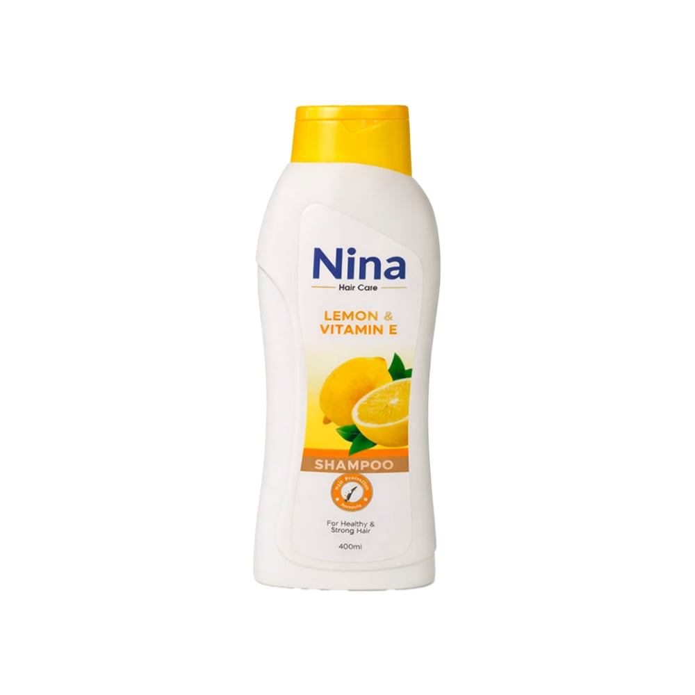 Champú con esencia de limón y vitamina E Nina (400 ml) - Imagen 1