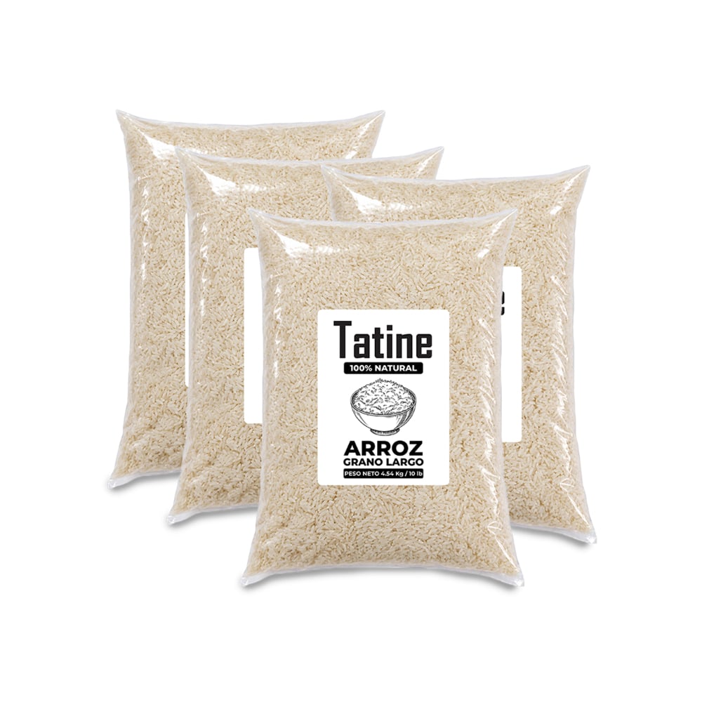 Arroz de grano largo Tatine (4 x 4.54 kg / 10 lb) - Imagen 1