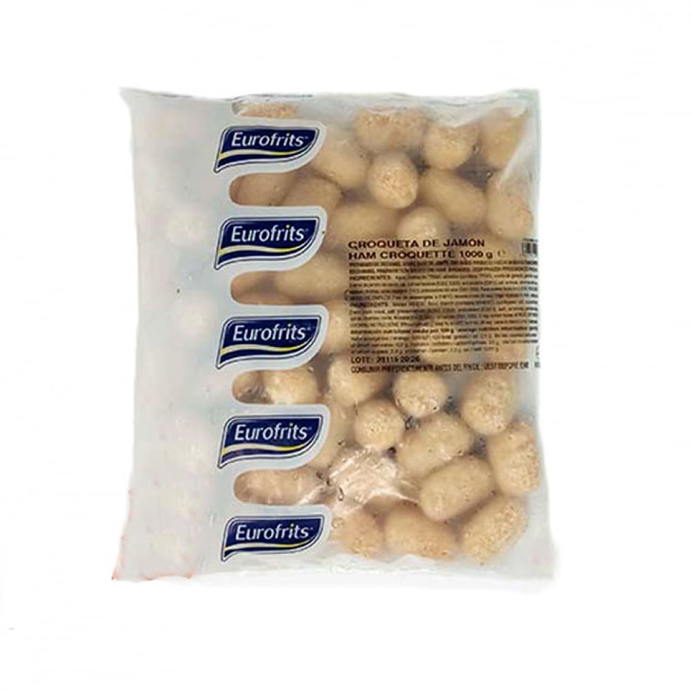 Croquetas de jamón Eurofrits (1 kg / 2.2 lb) - Imagen 1