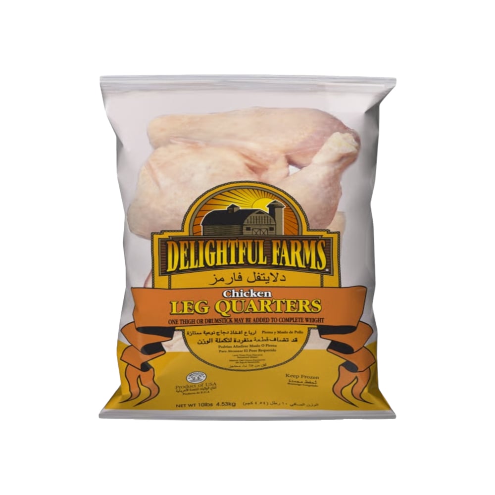 Cuartos traseros de pollo Delightful Farms (4.54 kg / 10 lb) - Imagen 1