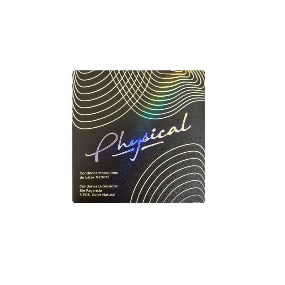 Condones lubricados de látex natural Physical (3 U) - Imagen 1