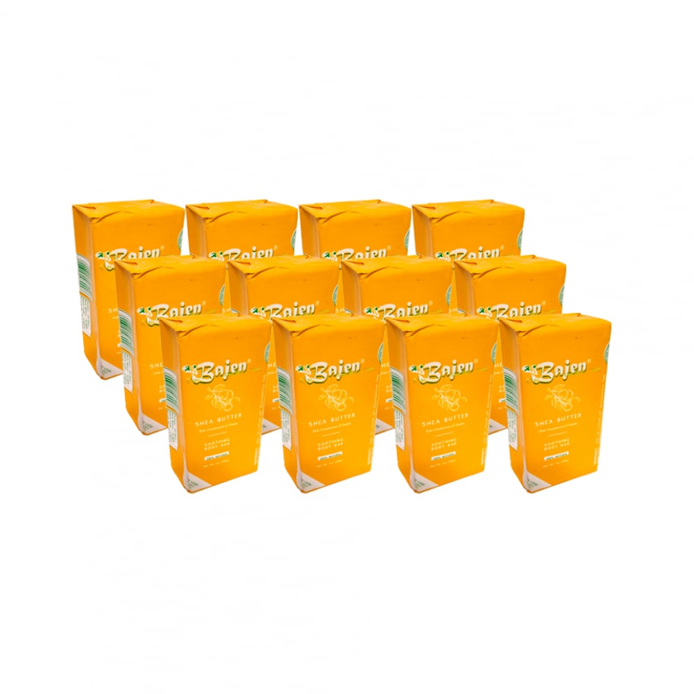 Jabón de tocador especial manteca de karité Bajen (12 x 200 g / 7.05 oz) - Imagen 1
