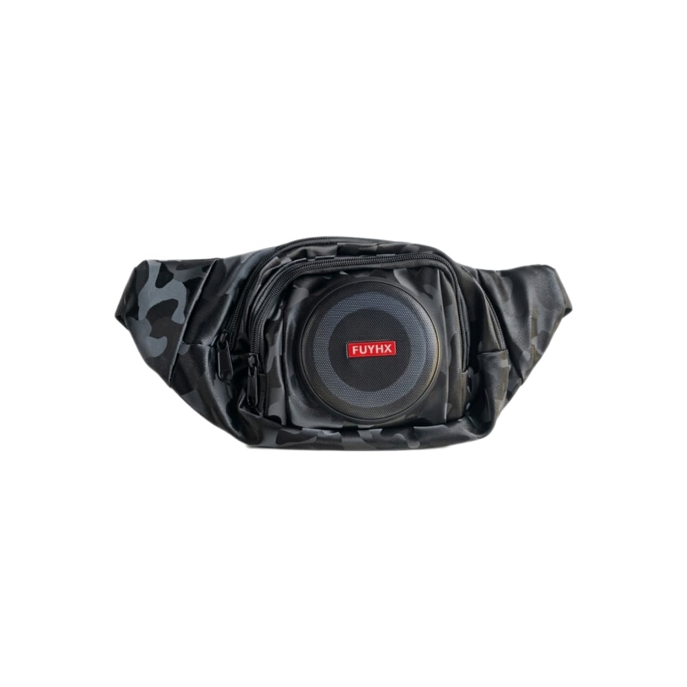 Cangurera riñonera camuflajeada con bocina bluetooth integrada FUYHX - Imagen 1