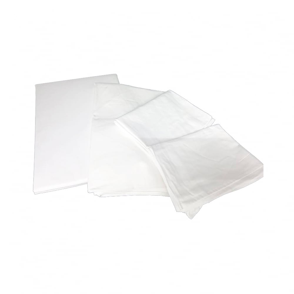 Juego de sábanas blanco tamaño doble Yara (4 piezas) - Imagen 1