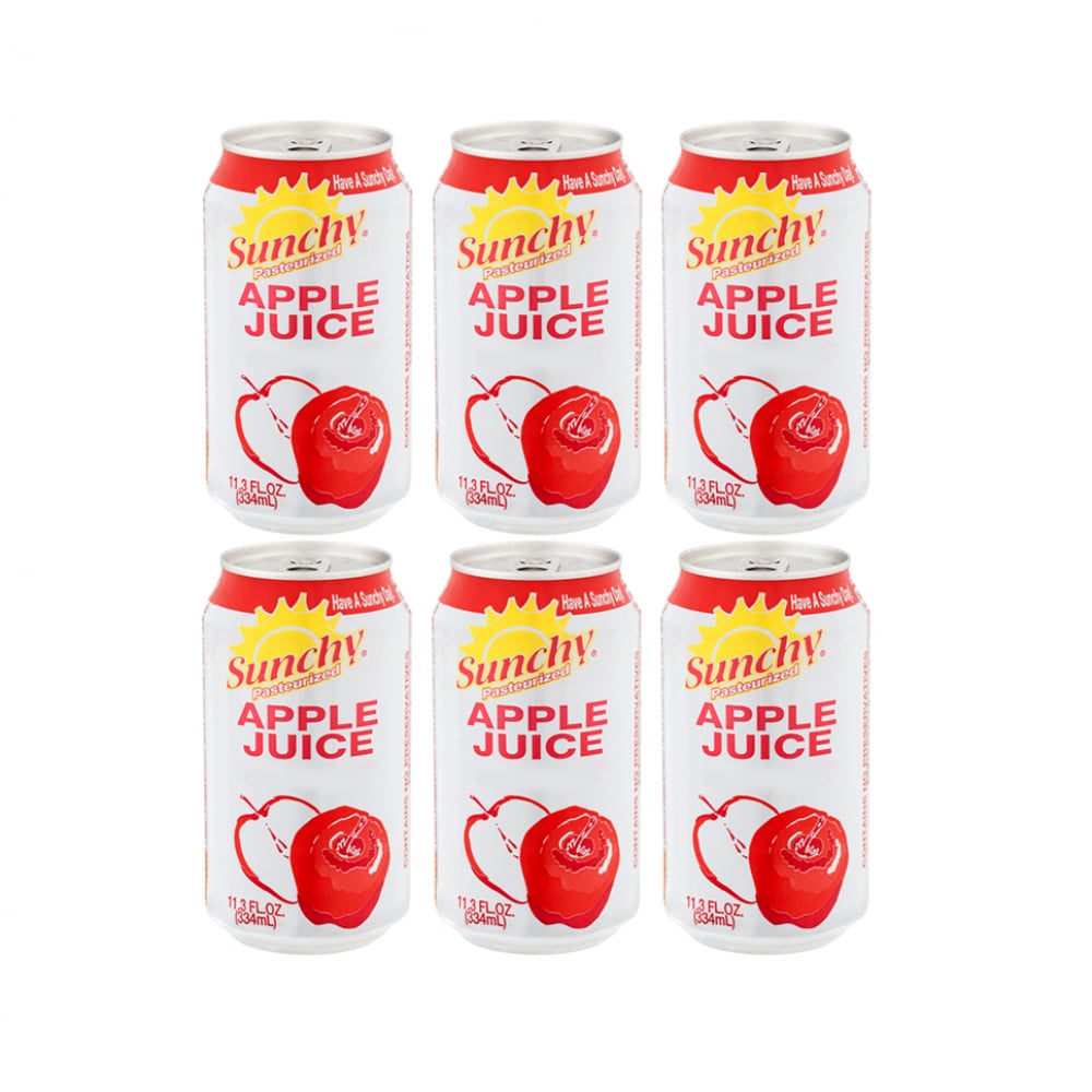 Jugo de manzana Sunchy (6 x 334 ml / 11.3 oz fl) - Imagen 1