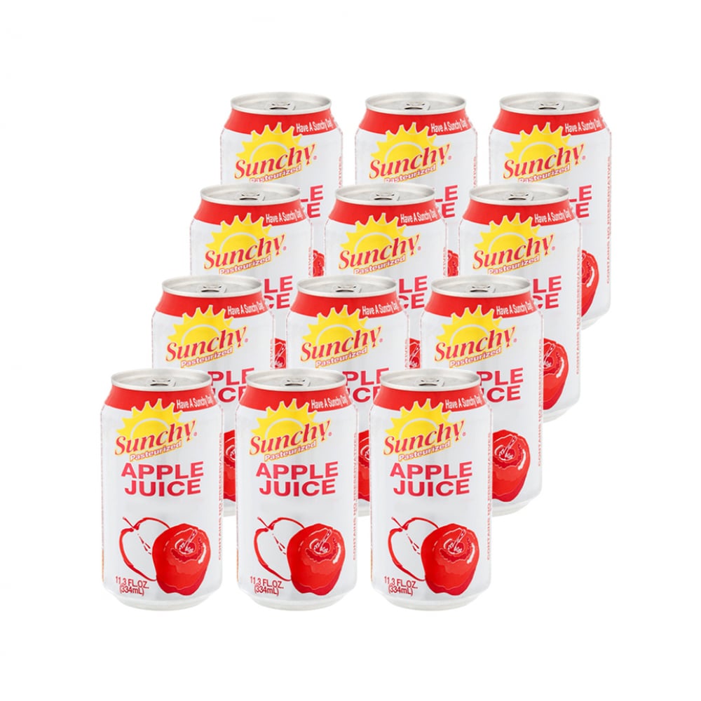 Jugo de manzana Sunchy (12 x 334 ml / 11.3 oz fl) - Imagen 1
