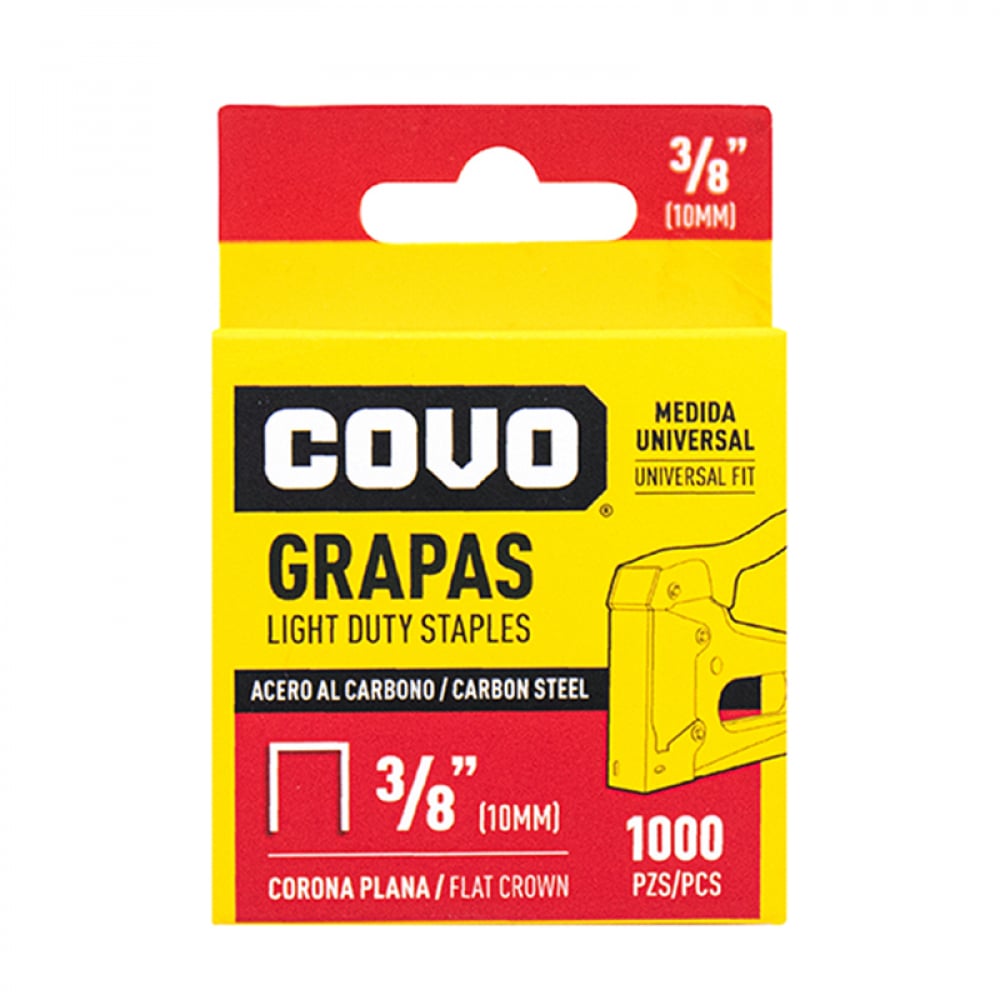 Gancho presilla grapa conona plana tapicera Caja 1000 Pzas. - Imagen 1