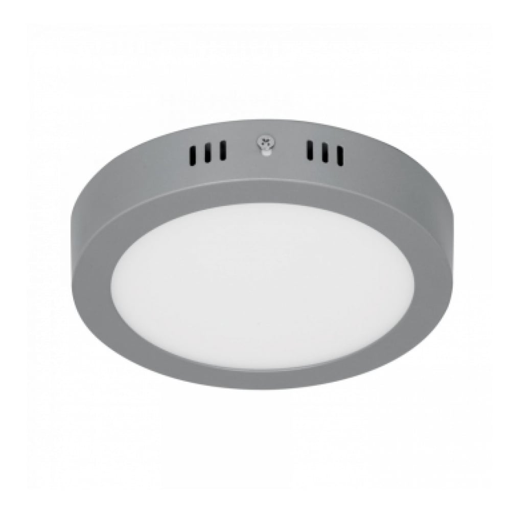 Luminario redondo gris LED 12 W Volteck PLA-215L - Imagen 1
