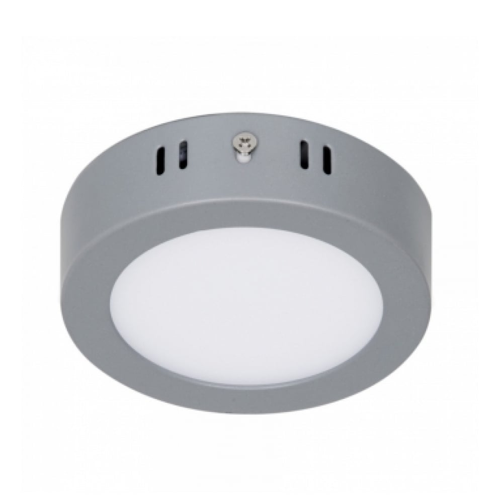 Luminario redondo gris LED 6 W Volteck PLA-214L - Imagen 1