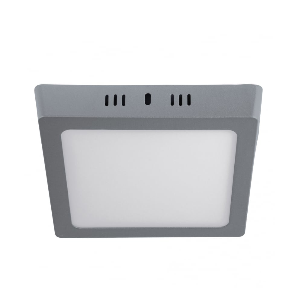 Luminario cuadrado gris LED 12 W Volteck PLA-219L - Imagen 1
