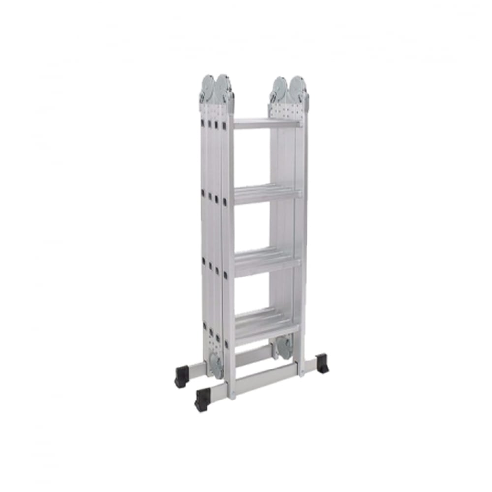 Escalera multifuncional de aluminio reforzado de 4 secciones - Imagen 1