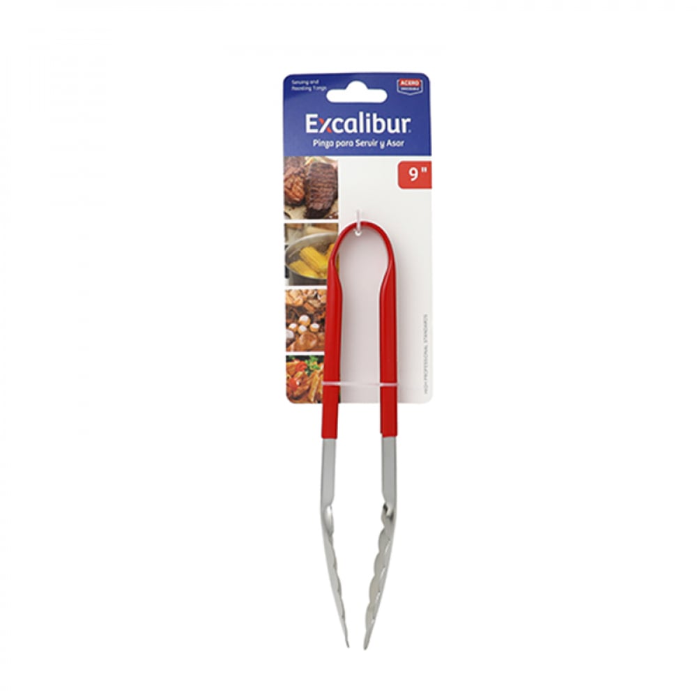 Tenaza pinza para sujetar y servir alimentos 9'' - Imagen 1