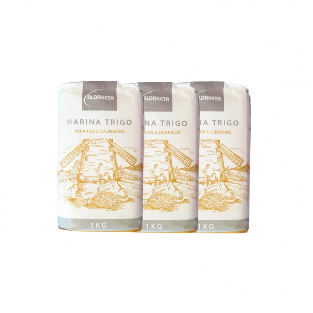 Harina de trigo (3 x 1 kg / 2.2 lb) - Imagen 1