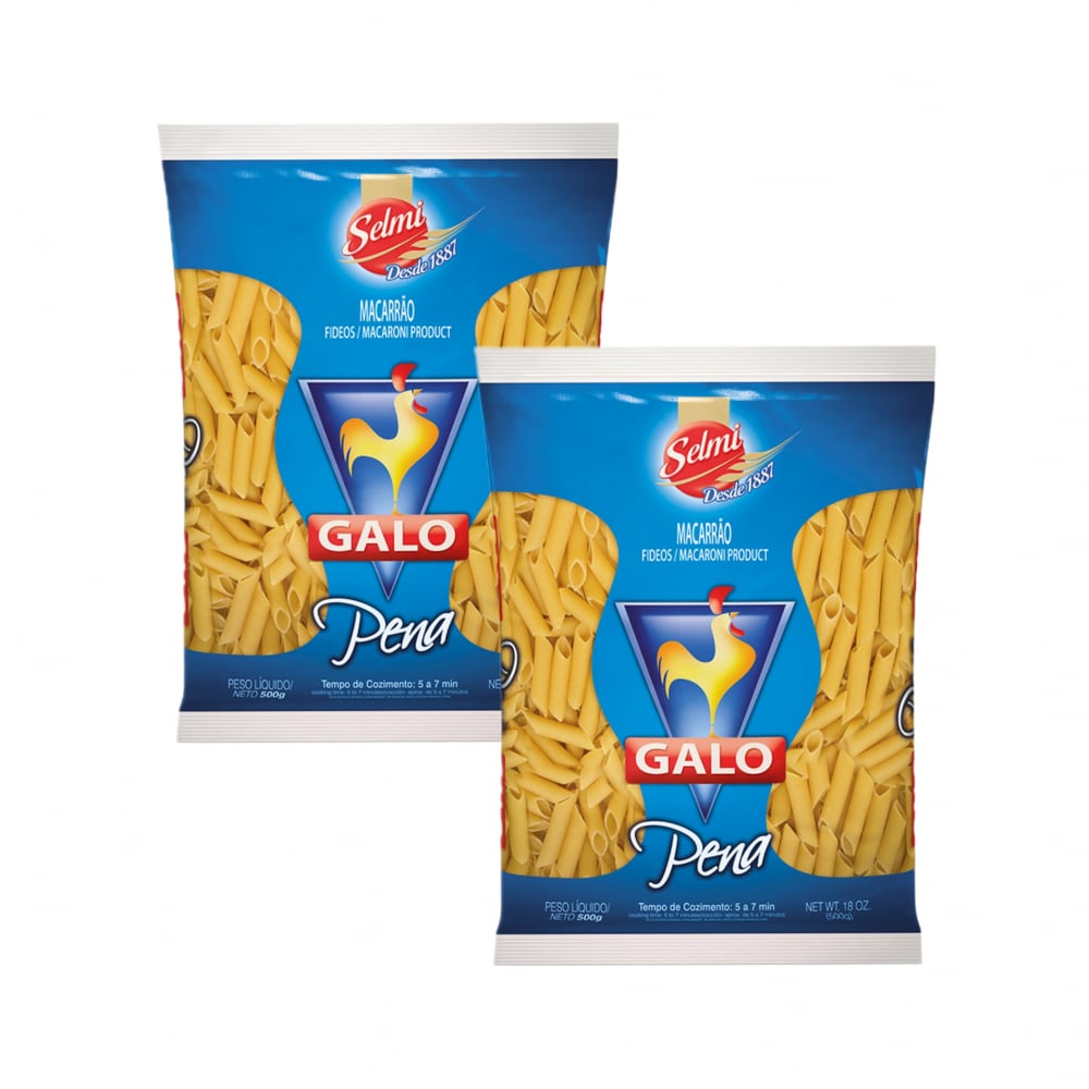 Pasta penne Galo (2 x 500 g / 1.10 lb) - Imagen 1