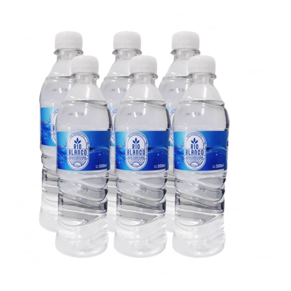 Agua purificada Río Blanco (6 x 500 ml) - Imagen 1