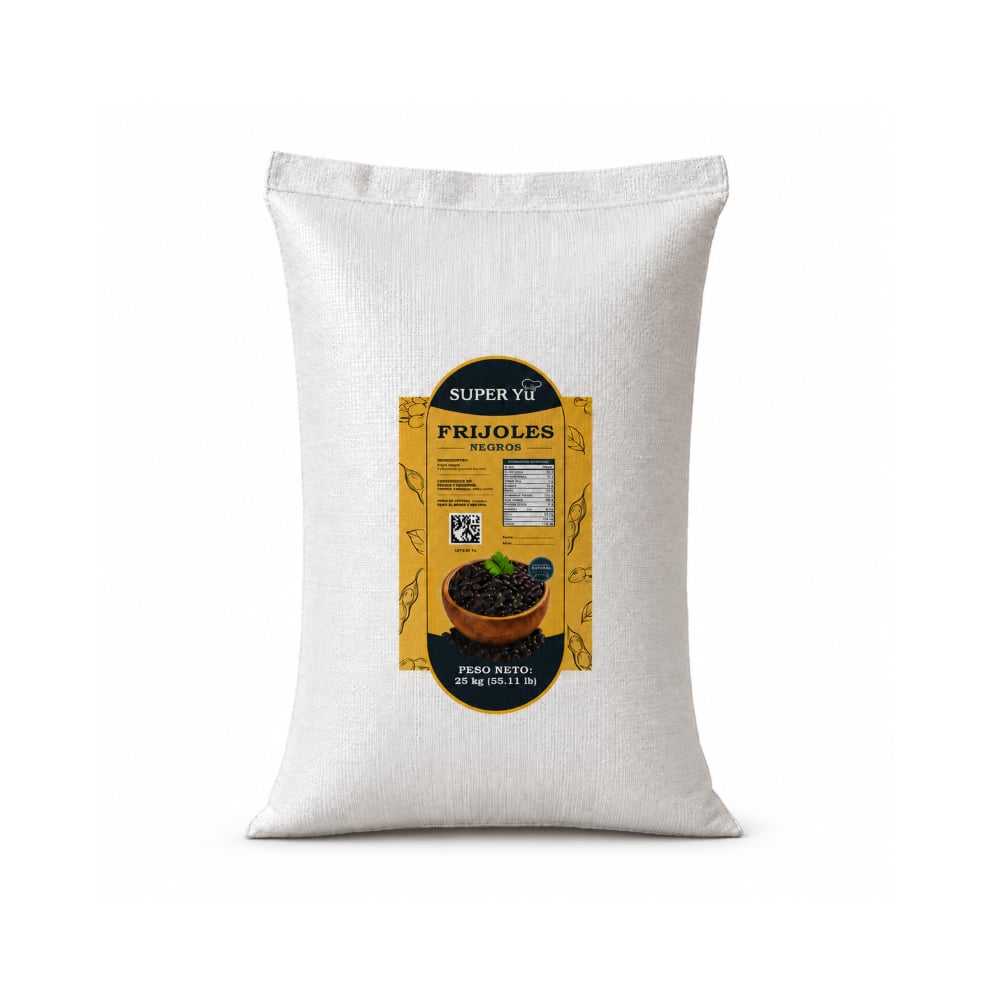 Frijoles negros Super Yu (25 kg / 55.11 lb) - Imagen 1