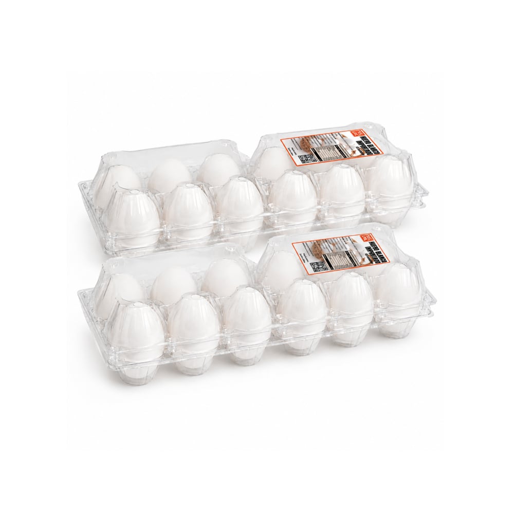 Huevo blanco importado PDL LMC (2 x 12 U) - Imagen 1
