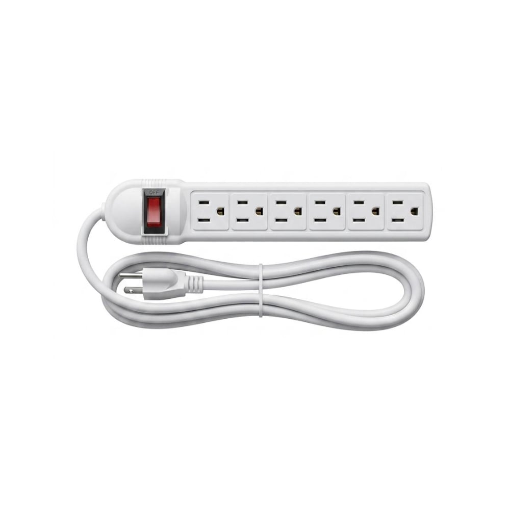 Extensión con sistema de 6 tomas y cable de 50 cm Saco 04-FR-33975 - Imagen 1