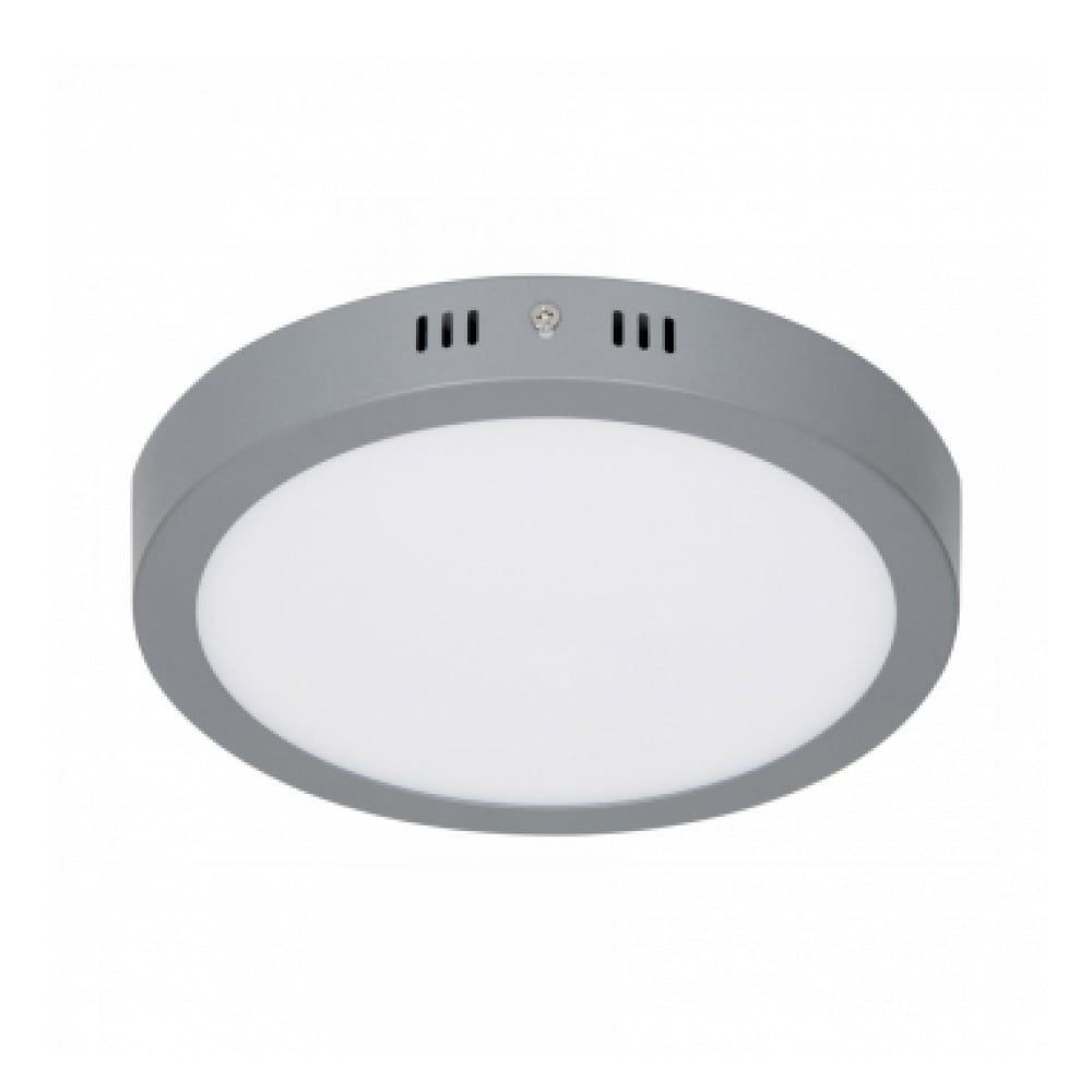Luminario redondo gris LED 18 W Volteck PLA-216L - Imagen 1