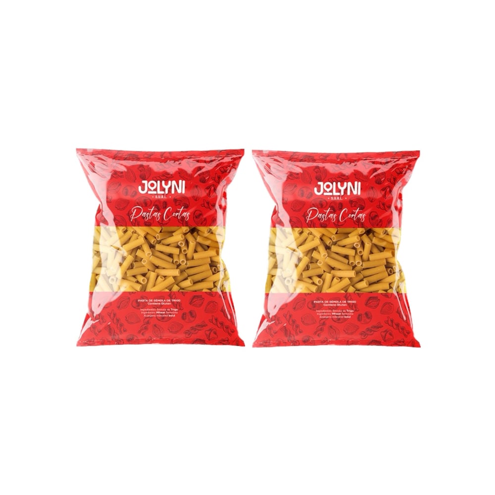 Pastas cortas - pluma Rigatoni Jolyni (2 x 400 g / 14.10 oz) - Imagen 1