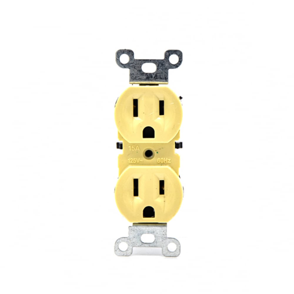 Tomacorriente doble 125 V / 15 A Troen - Imagen 1