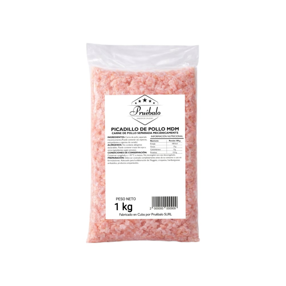 Picadillo de pollo mecanicamente separado Pruébalo (1kg / 2.2lb) - Imagen 1