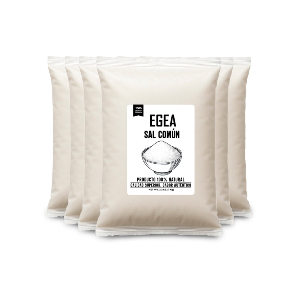 Sal común EGEA (6 x 1 kg / 2.2 lb) - Imagen 1